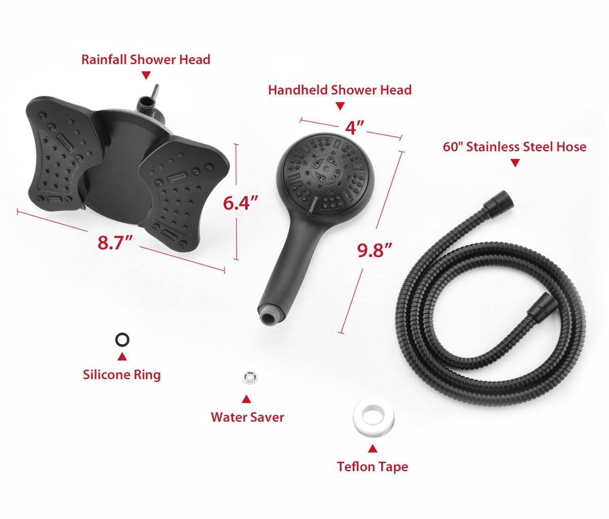GRICH universal G1/2 connector for easy installation.