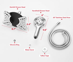 GRICH universal G1/2 connector illustration for easy tool-free install.