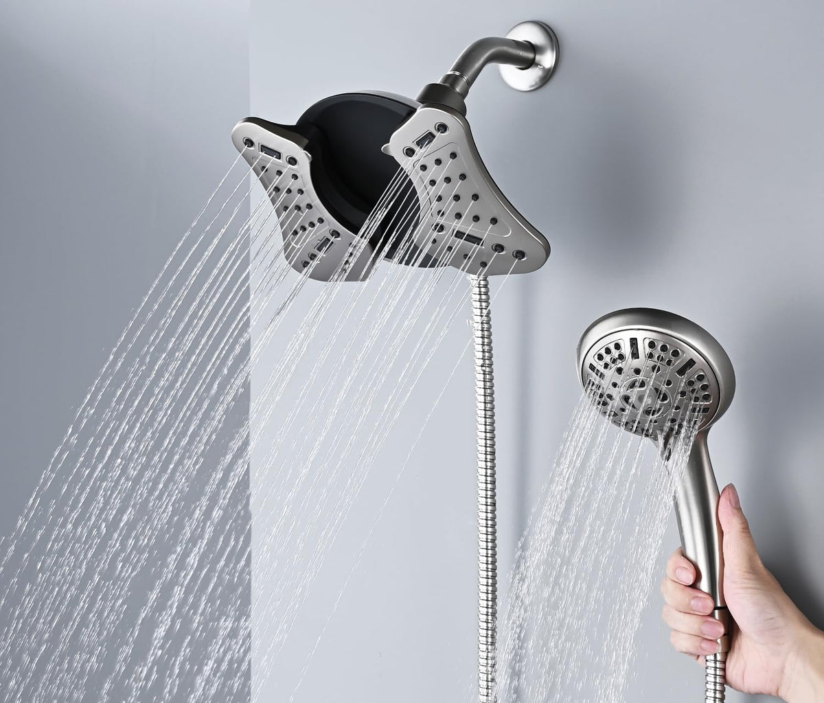 GRICH handheld shower head for flexible rinsing and targeted cleaning
