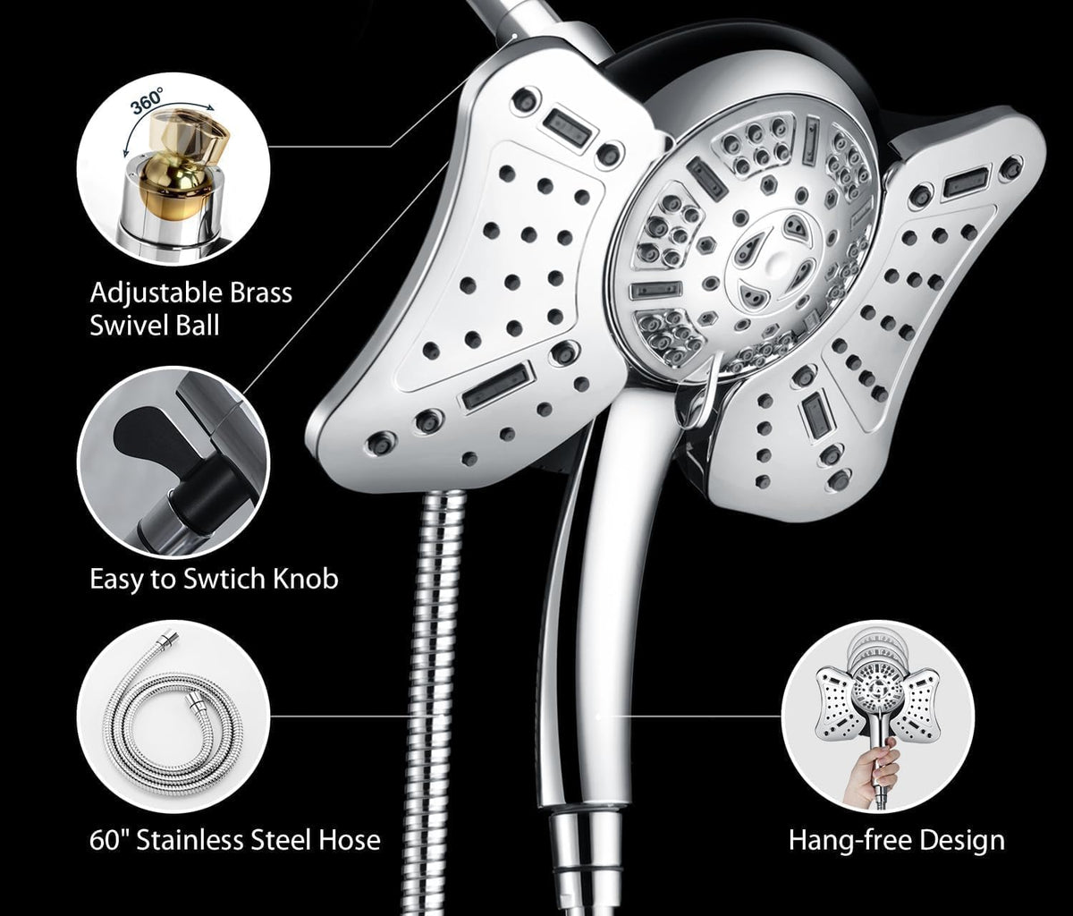 GRICH universal G1/2 connector fits most standard showers.