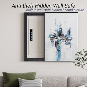 Grimtron Wall Safe USB emergency port powers the keypad if needed.