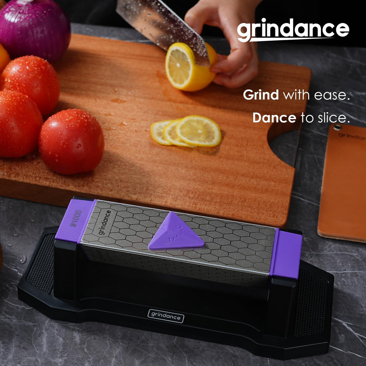 Grindance kitchen knife use for everyday sharpness and precision.
