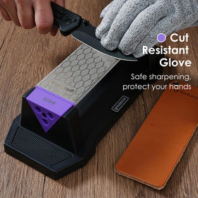 Grindance non-slip base keeps the stone stable on any surface.