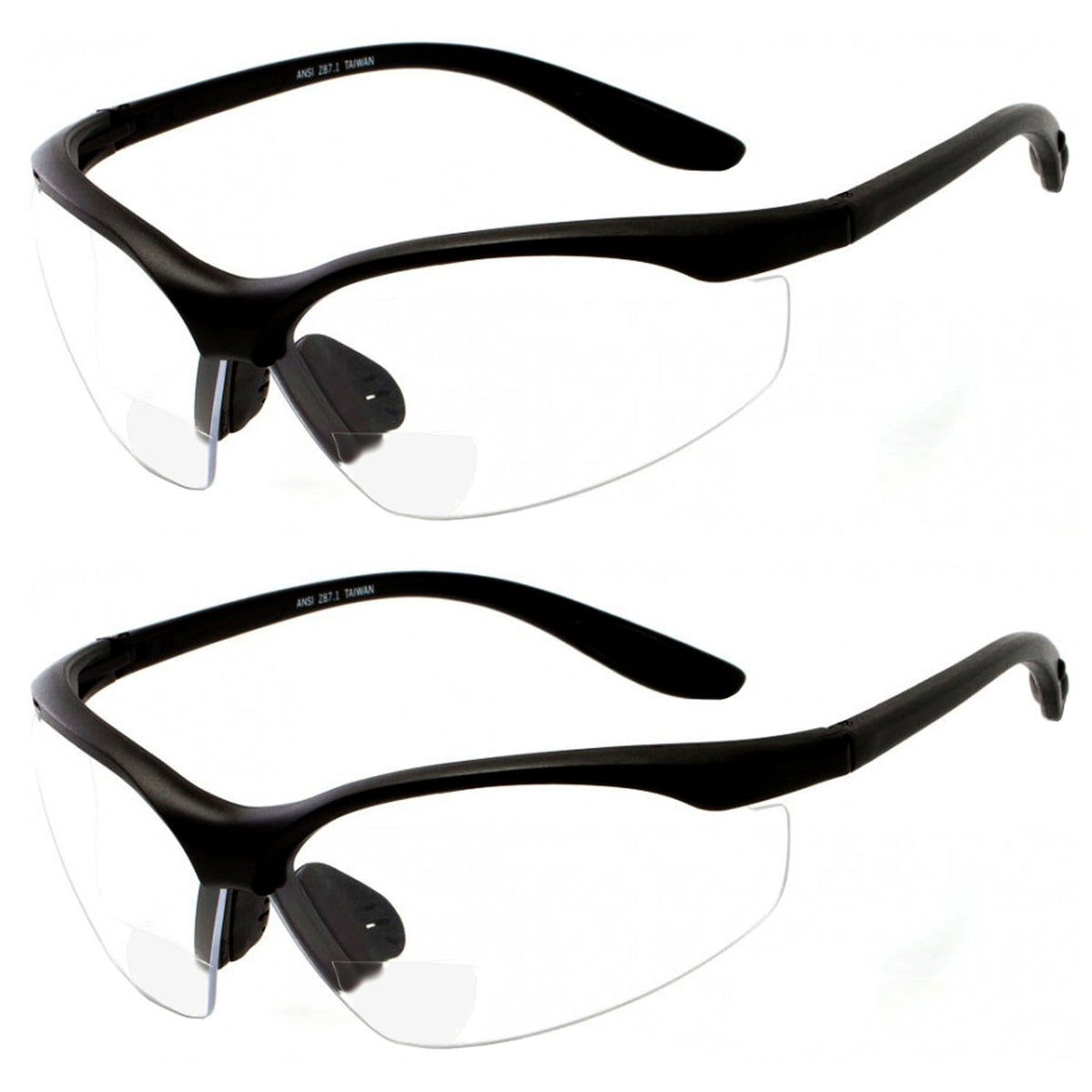 grinderPUNCH ANSI Z87 bifocal safety glasses provide precise near vision for detailed tasks.
