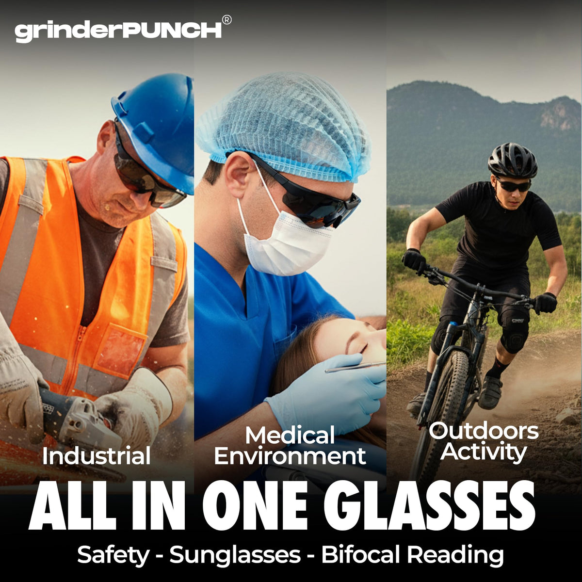 grinderpunch reading sunglasses aid detailed repairs and precise assembly work