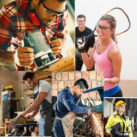grinderPUNCH wraparound frame stays comfortable during long precision tasks.