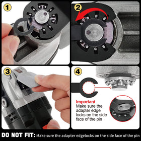 GRINOXA compatibility with major oscillating tool brands for versatility