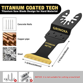 GRINOXA blade cutting hard wood for precise finishes