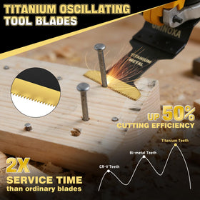 GRINOXA blade cutting soft metal such as aluminum with ease