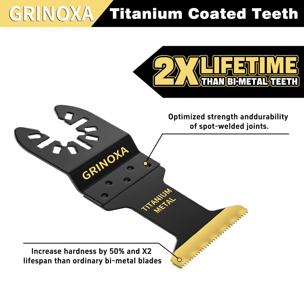 GRINOXA universal interface fit covers most oscillating tools