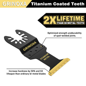 GRINOXA universal interface fit covers most oscillating tools