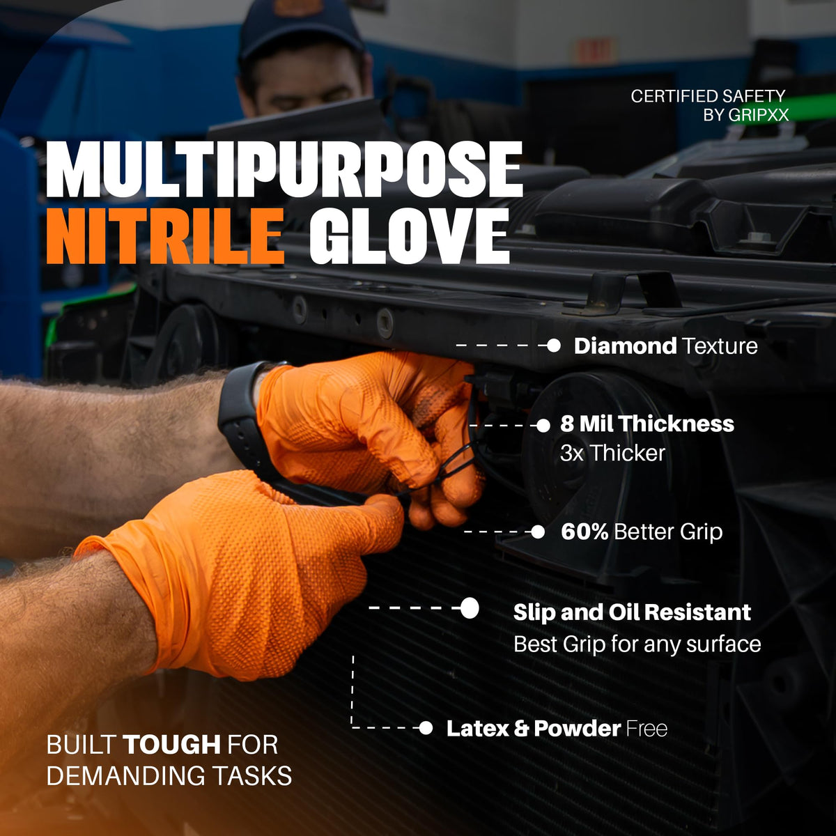 GRIPXX Herkules ambidextrous fit for quick donning in service tasks