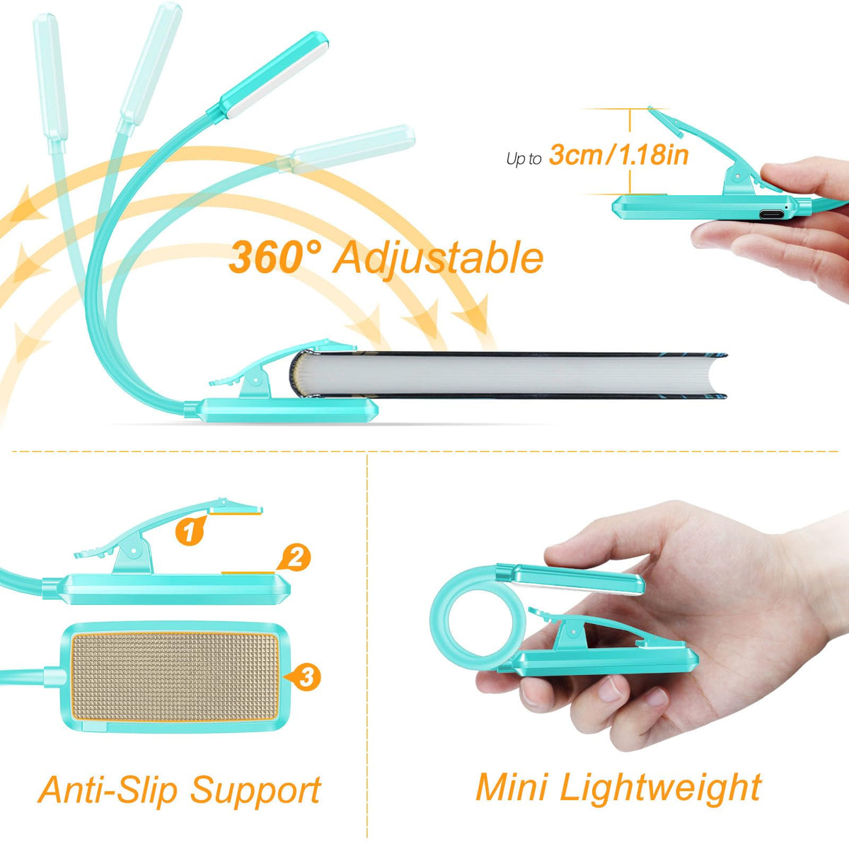 Gritin 1000mAh battery power indicator and charging capability