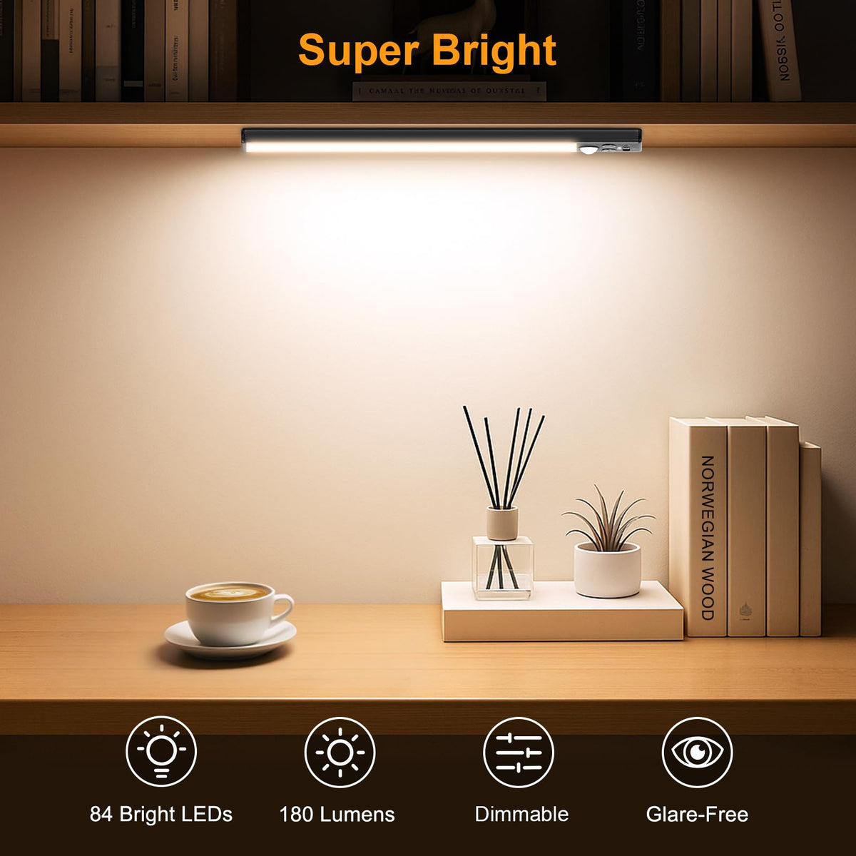 Gritin 1800mAh battery keeps lights bright for long use between charges.