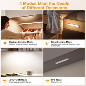 Gritin 1800mAh battery under-cabinet light for long-lasting power