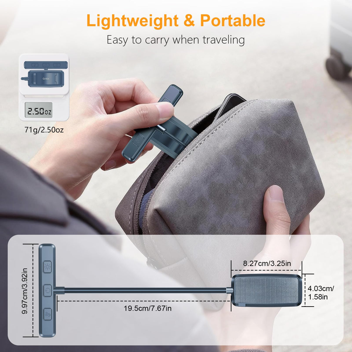 Gritin bedside-ready light provides cozy, distraction-free reading.