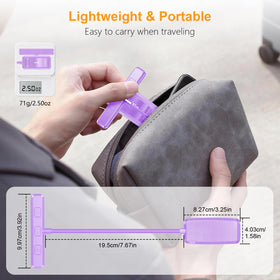 Gritin 19 LED book light non-slip clip keeps it secure.