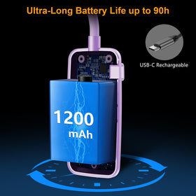 Gritin 19 LED book light has a rechargeable battery with indicators.