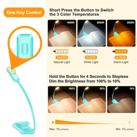 Gritin 3-color temperature light showing warm, cool, and mixed modes