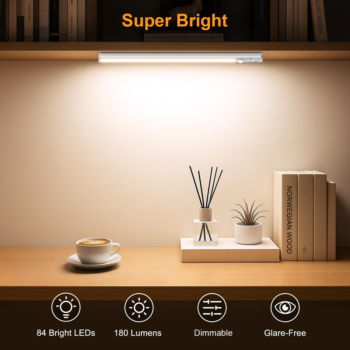 Gritin 5-level brightness options for customizable illumination