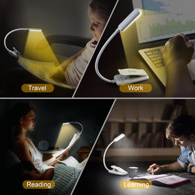 Gritin anti-slip clip securely clamps to books or e-readers.