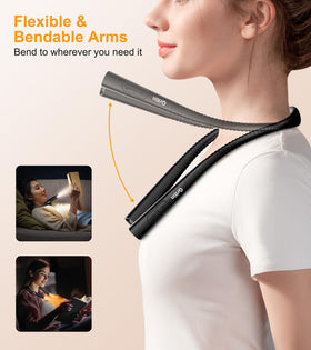 Gritin Book Light 30-minute timer helps prevent late-night disturbances.