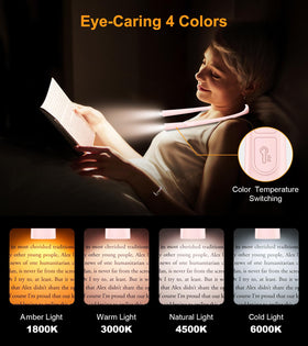 Gritin Book Light displays a 30-minute timer for late-night reading sessions.