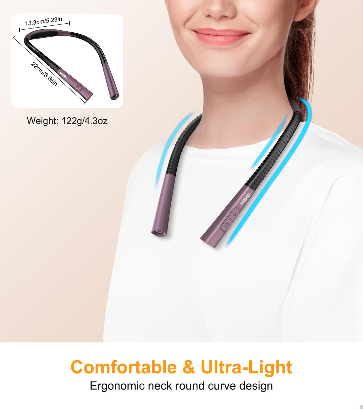 Gritin Book Light 30-minute timer ensures controlled sessions.