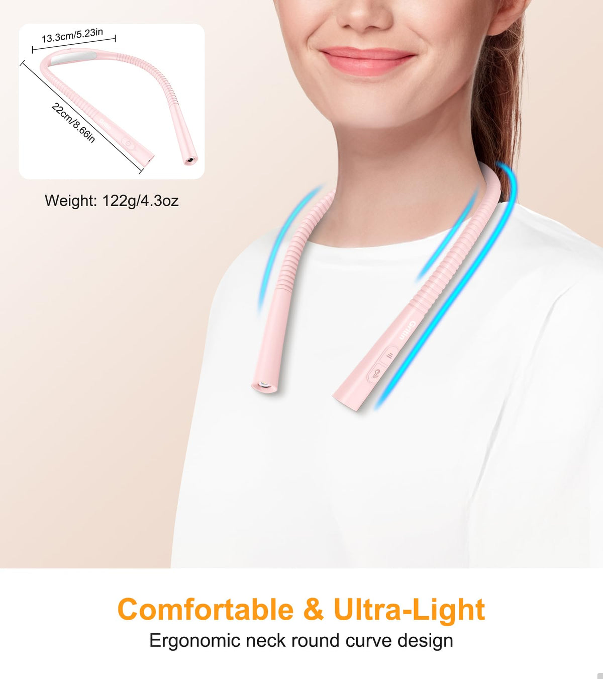 Gritin Book Light delivers 80+ hours of runtime on low brightness.