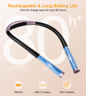 Gritin Book Light bendable arms for precise light angle.