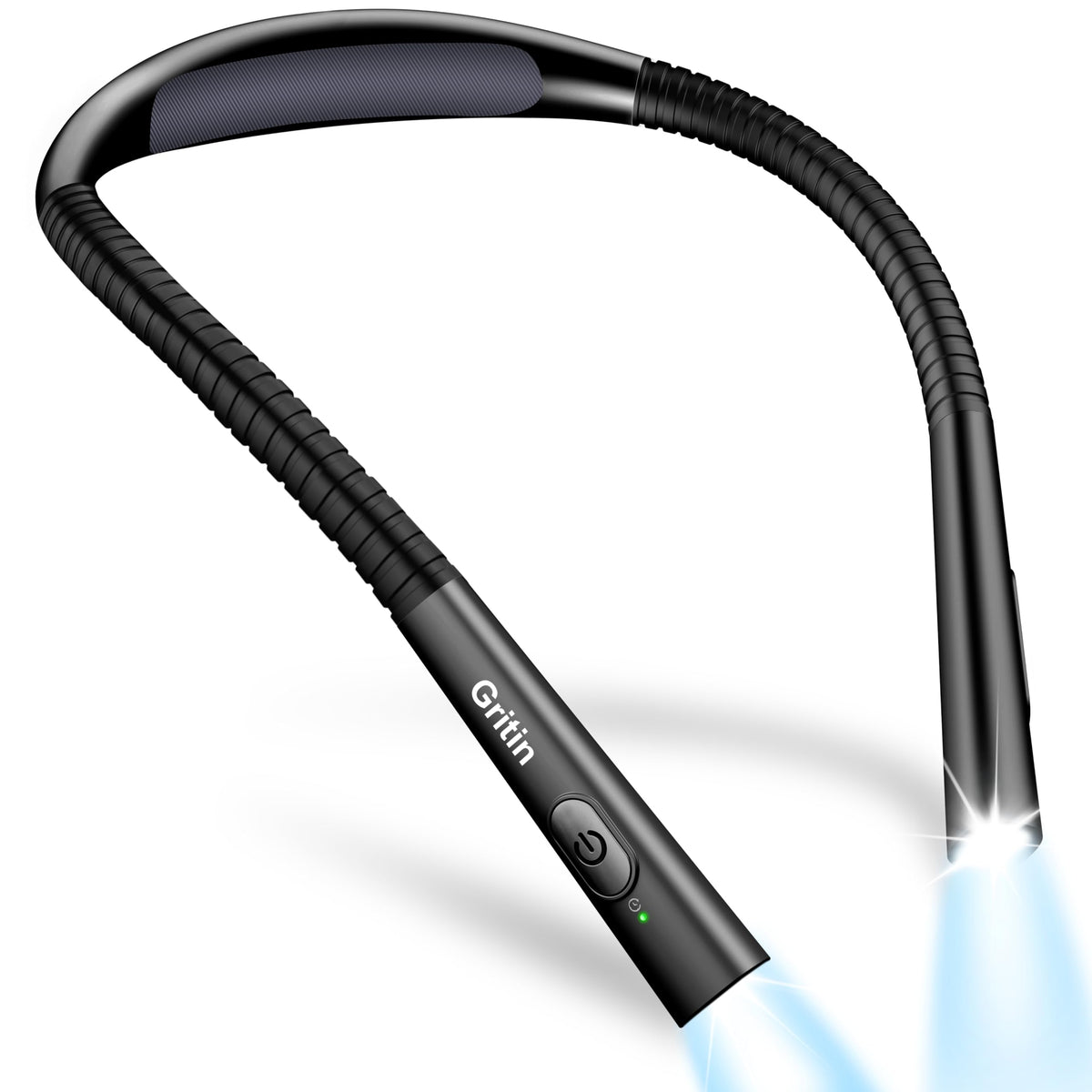 Gritin Book Light with bendable neck enables hands-free reading anywhere.