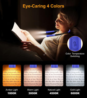 Gritin Book Light natural white 4500K for clear page details