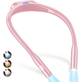 Gritin pink neck light worn around the neck for hands-free reading