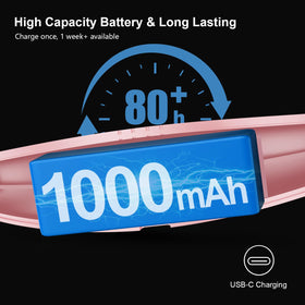 Gritin pink neck light showing three color temperatures for mood reading