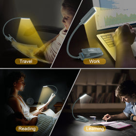 Gritin lightweight clip-on light fits on e readers and shelves