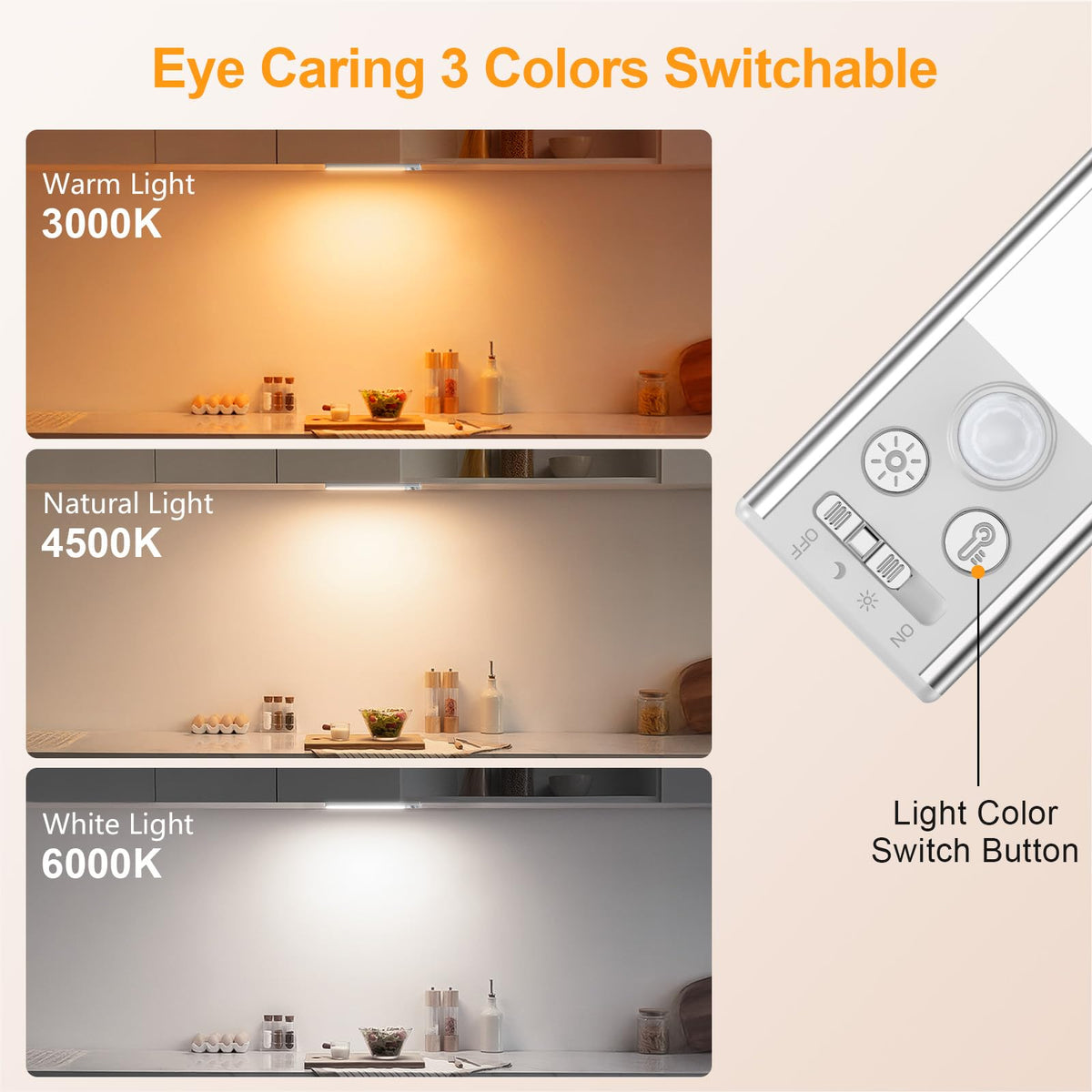 Gritin motion-sensor detects movement at 120 degrees for hands-free lighting