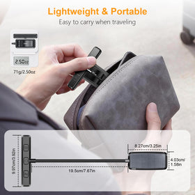 Gritin portable bedside clip-on light for bedside or travel.