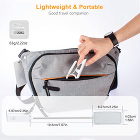 Gritin portable bedside light is ideal for travel and bedside reading.