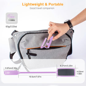 Gritin purple bedside book light suitable for relaxing night reading