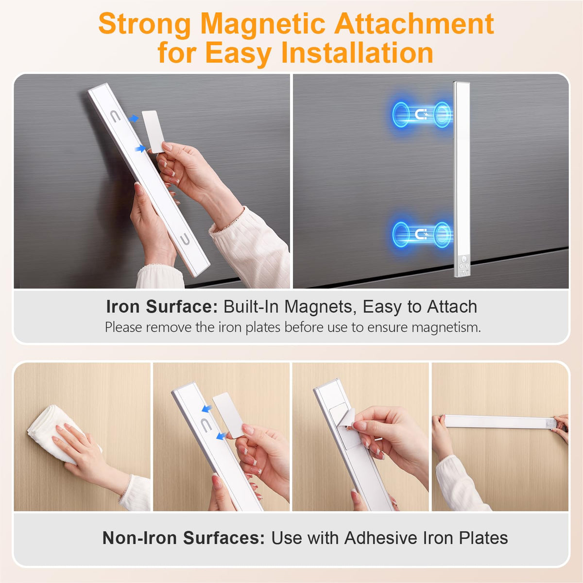 Great for closets, pantries, kitchens and shelves.