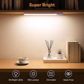Gritin under-cabinet light with 5 brightness levels for precise visibility