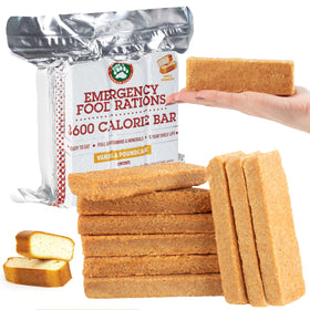 Grizzly Gear emergency food packaging shows 3600 calories for disaster readiness