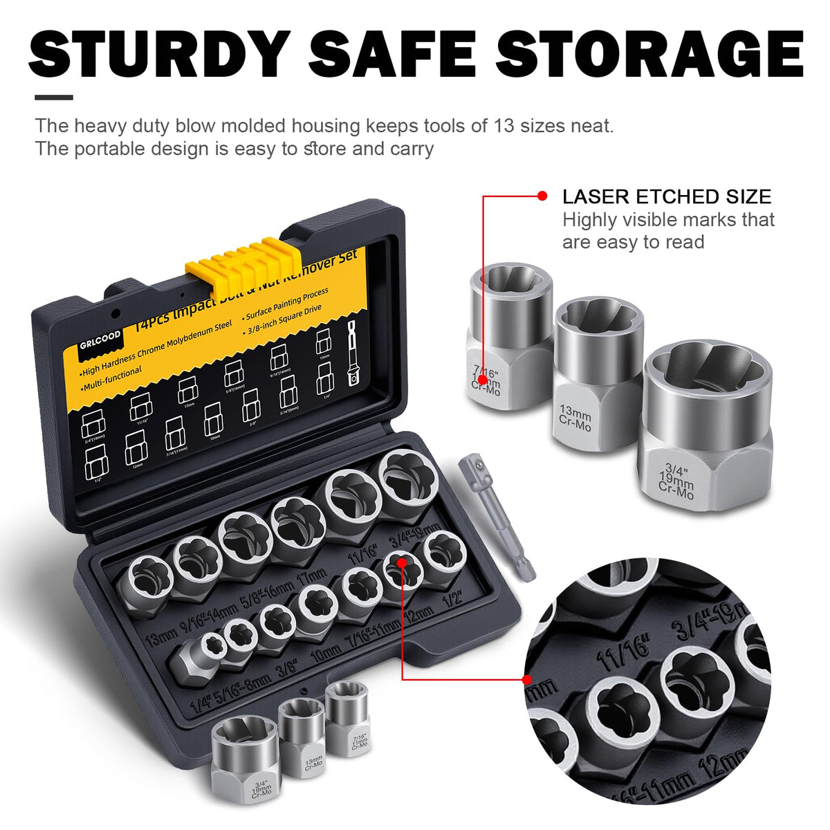 GRLCOOD extractor removes lug nuts and damaged studs