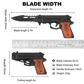 Grombolar Pocket Knife stainless steel blade for precise cuts on the go.