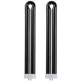 GRONGU 40W black light bulb front view with twin tube design for indoor use.