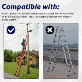 GRONGU high abrasion resistance rope extends ladder lifespan.