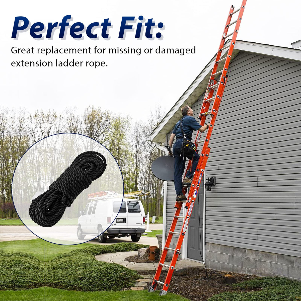 GRONGU 2-pack ladder ropes ready for quick maintenance.