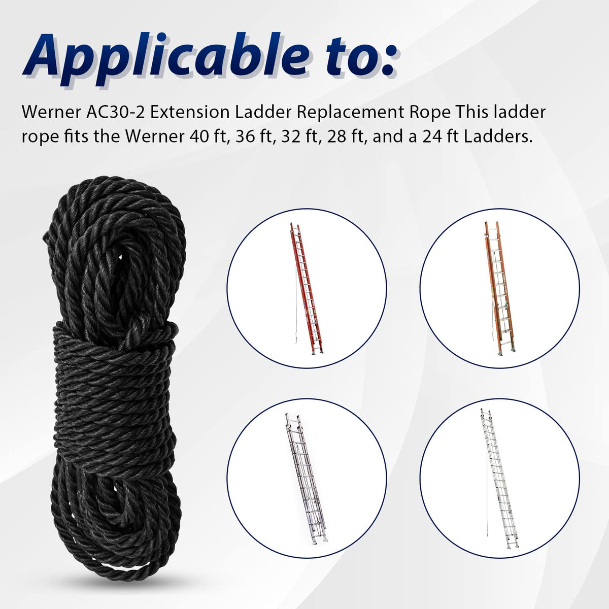 GRONGU rope end melted to prevent fraying after installation.