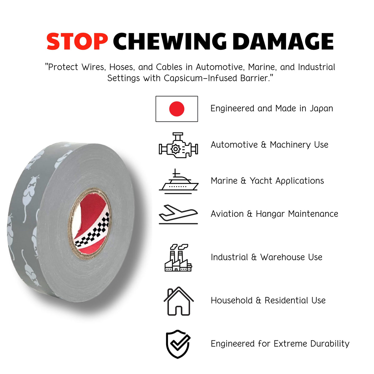 Group DMR barrier protects EV charging stations wiring from pests
