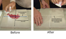 Grout Finish Kit brush applicator for precise color along grout lines